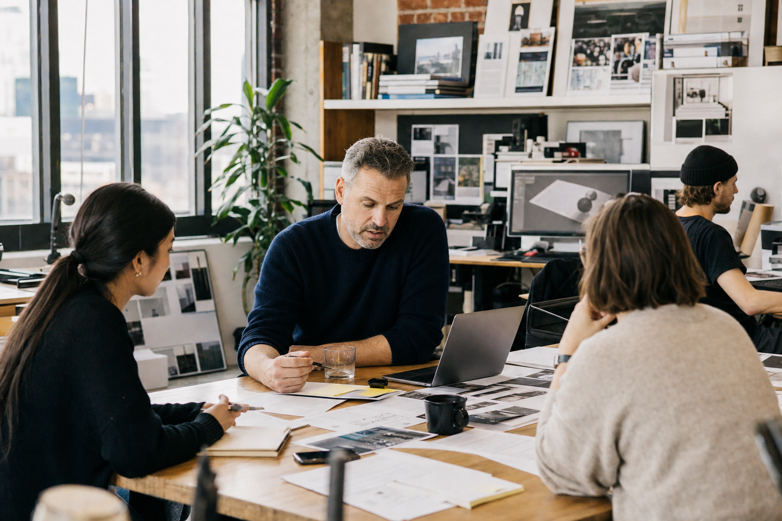 Agency leaders coordinating creative delivery and business operations