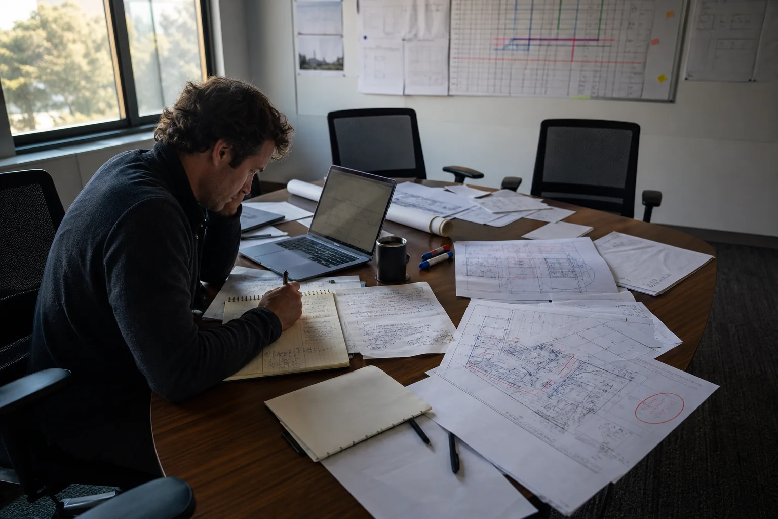 A project lead reconciling several versions of the same project record.